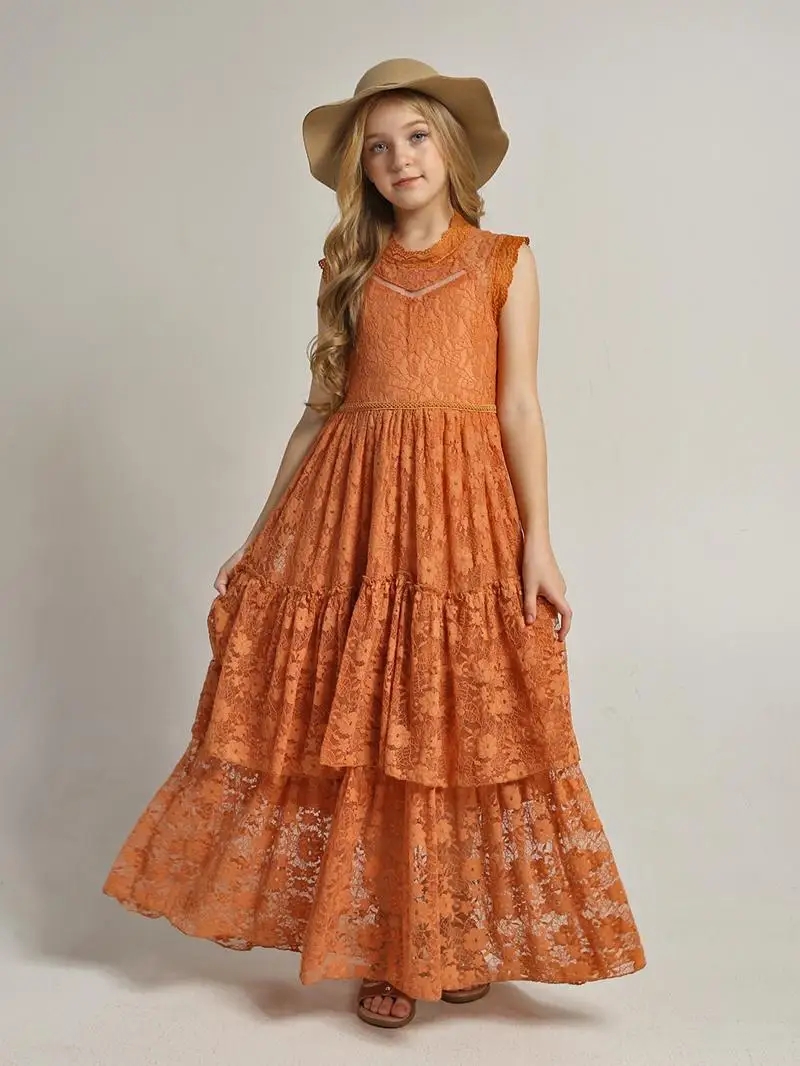 Girls Flower Dress Lace Cotton - Baby Clothing Dresser review and price