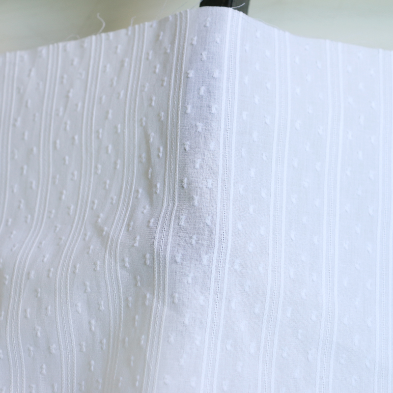 50cm*147cm White Cotton Jacqua - Baby Clothing Organic review and price